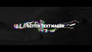 Videohive Wave Glitch Text Maker Titles template preview