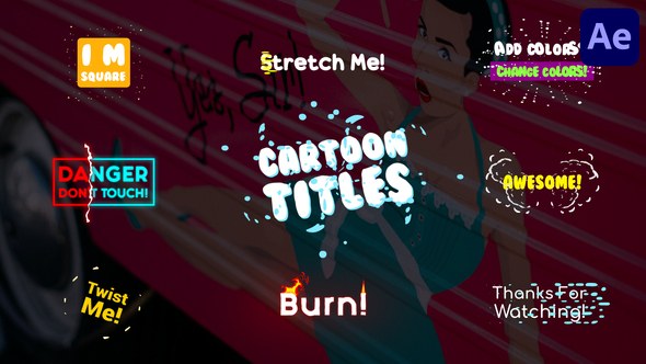 Videohive Cartoon Flash FX Titles | After Effects Titles template preview