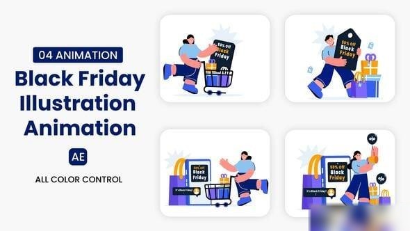 Videohive Black Friday Illustration Scene