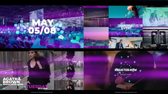 Modern Event Video Displays template preview