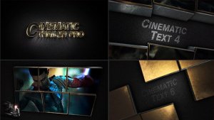 Cinematic Trailer Pro Video Displays template preview