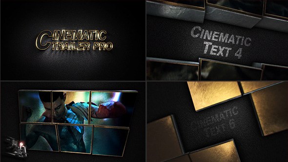 Cinematic Trailer Pro Video Displays template preview
