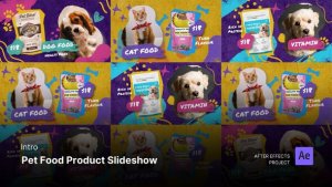 Videohive Intro/Opening - Pet Food Product Slideshow After Effects Project Files Product Promo template preview