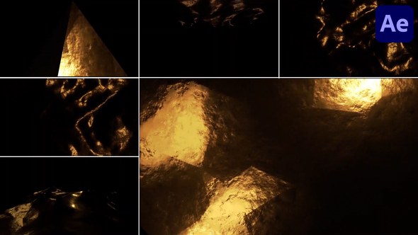 Videohive Golden Backgrounds for After Effects Elements template preview