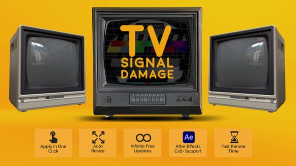 Videohive TV Signal Damage Elements template preview