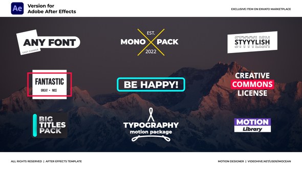 Videohive Creative Titles 42435780 Titles template preview