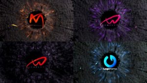 Videohive Fiery Explosion Unveil Logo Stings template preview