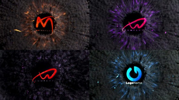 Videohive Fiery Explosion Unveil Logo Stings template preview
