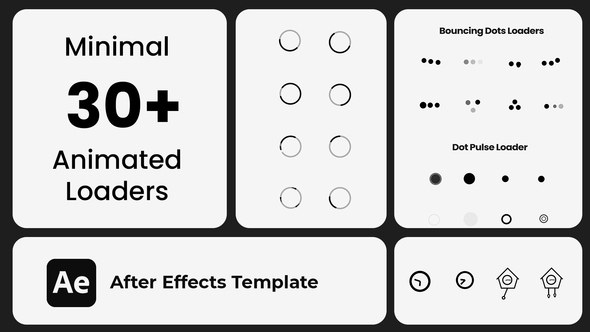 Videohive Minimal Animated Loaders Elements template preview