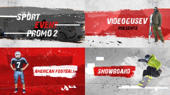 Sport Event Promo 2 Video Displays template preview