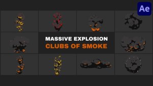 Videohive Massive Explosion Clubs of Smoke | After Effects Elements template preview