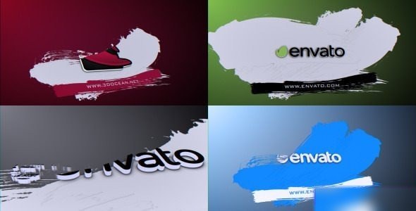 Videohive Brush Logo Reveal