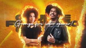 Videohive Grunge Fire Intro Opener Elements template preview