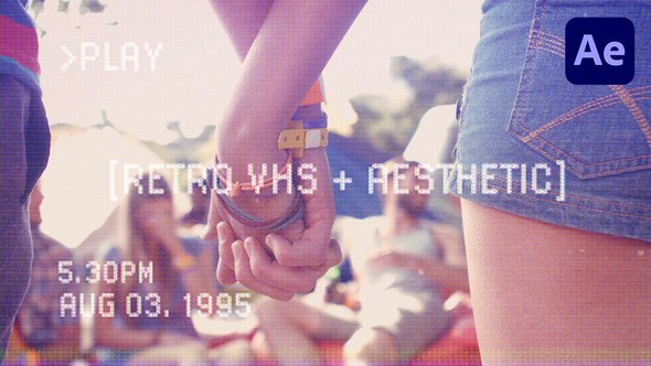 Videohive Retro VHS Aesthetic Titles Titles template preview