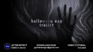 Videohive Halloween Day Trailer Openers template preview