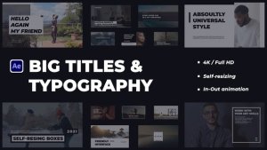 Videohive BIG TITR | Big Titles & Typography Titles template preview