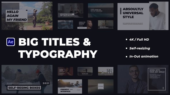 Videohive BIG TITR | Big Titles & Typography Titles template preview