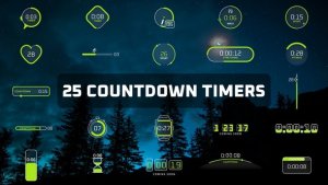 Videohive Countdown Timers with Progress Bar Elements template preview