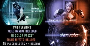 Videohive Sci-Fi Glitch Trailer (2 in 1) Video Displays template preview