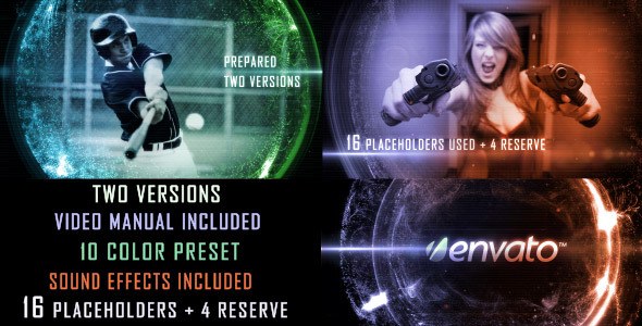 Videohive Sci-Fi Glitch Trailer (2 in 1) Video Displays template preview