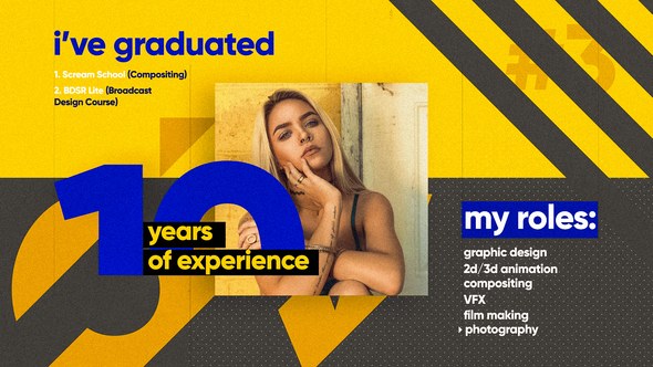 Creative Portfolio Opener Video Displays template preview