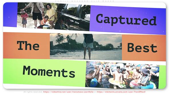 Videohive Family Weekend Clip Maker Openers template preview