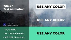 Videohive Titles / Text Animation 41861162 Titles template preview