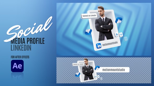 Videohive Social Media Profile - Linkedin 48149858 Elements template preview
