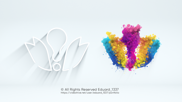 Videohive Light Particle Logo Reveal Logo Stings template preview