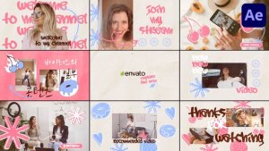 Videohive Sweet Social Media Slides for After Effects Openers template preview