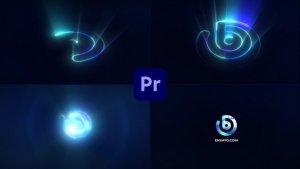 Laser Ray Streaks | Light Shine Lines Logo Premiere Pro template preview