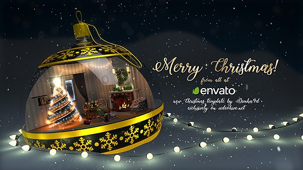 Videohive Christmas Magic Ball Openers template preview