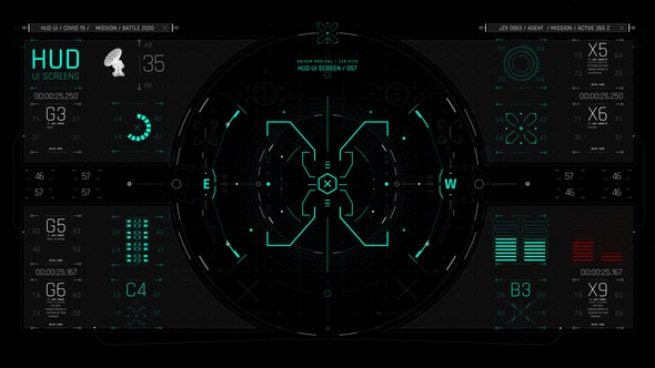 Videohive HUD UI Game Interface 03 Elements template preview