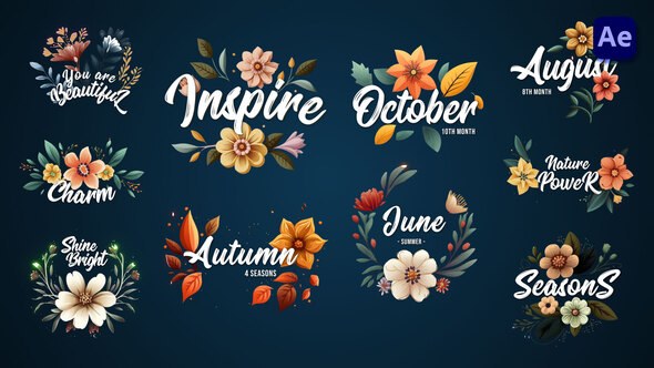 Videohive Flower titles [After Effects] Titles template preview