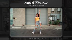 Videohive Grid Blackout Slideshow Video Displays template preview
