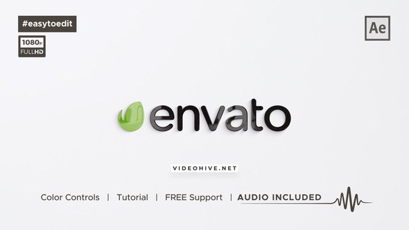 Videohive Clean and Minimal Logo Reveal Logo Stings template preview