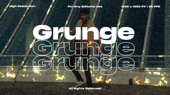 Videohive Grunge Transitions Pack for After Effects Elements template preview