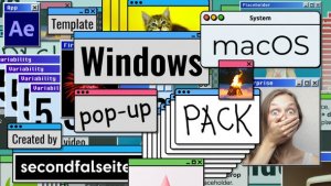 Videohive Windows / macOS Pop-up Pack | After Effects Elements template preview