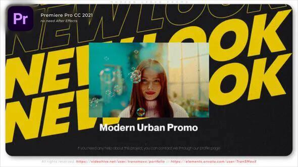 Modern Urban Promo Premiere Pro template preview