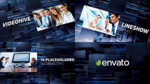 Videohive Light Trace Slideshow Video Displays template preview