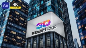 Videohive 3D Billboard City Logo Reveal Openers template preview