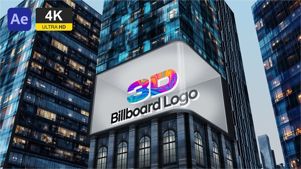 Videohive 3D Billboard City Logo Reveal Openers template preview