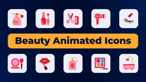 Videohive Beauty Animated Icons 52121141 Elements template preview