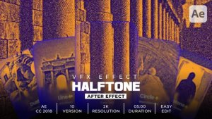 Halftone Doutone Elements template preview