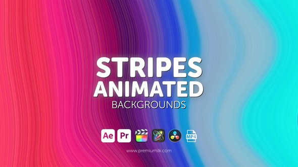 Videohive Stripes Animated Backgrounds Elements template preview