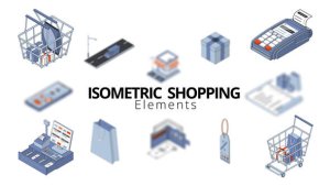 Videohive Isometric Shopping Elements Elements template preview