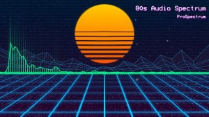 80s Audio Spectrum Video Displays template preview
