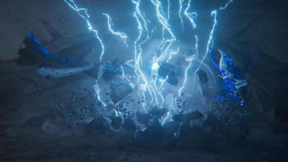 Videohive Dragon thunder Logo intro Logo Stings template preview