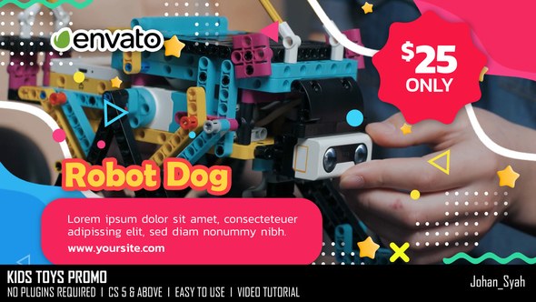 Videohive Kids Toys Promo Video Displays template preview