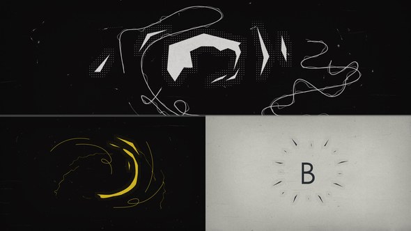 Videohive Distort Logo Intro Logo Stings template preview